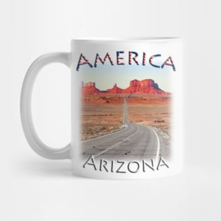 America road to Monument Valley Mug